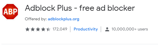برنامج حظر الإعلانات AdBlock Plus