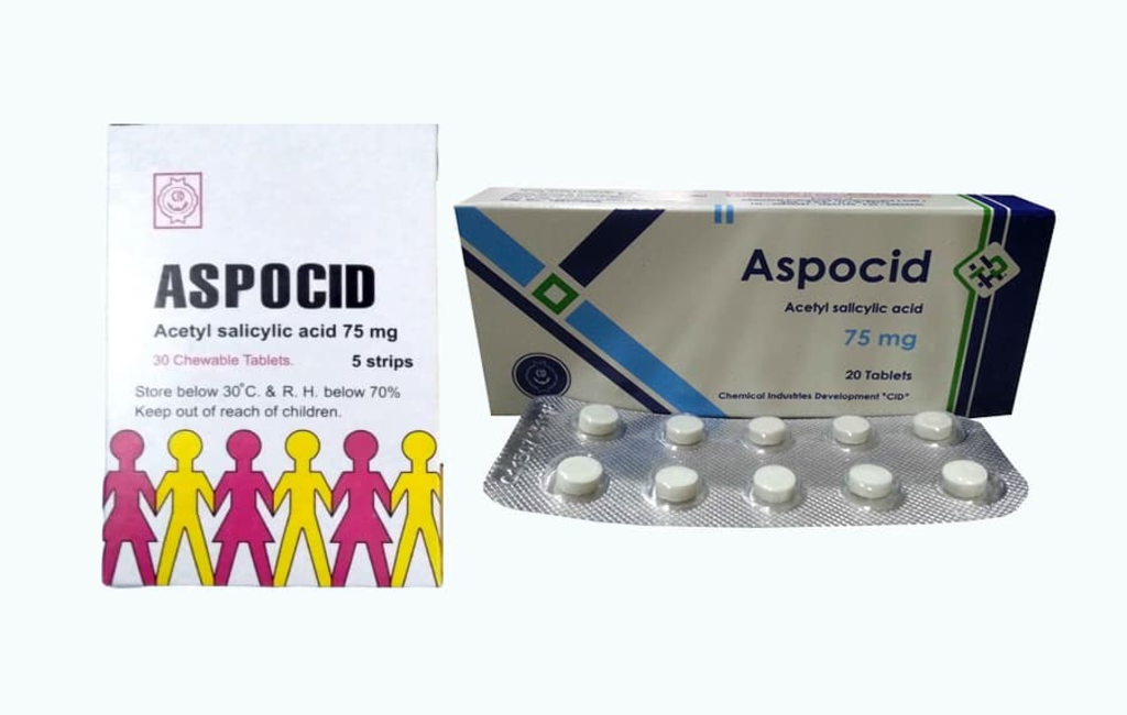أقراص ASPOCID اسبوسيد لخفض الحرارة