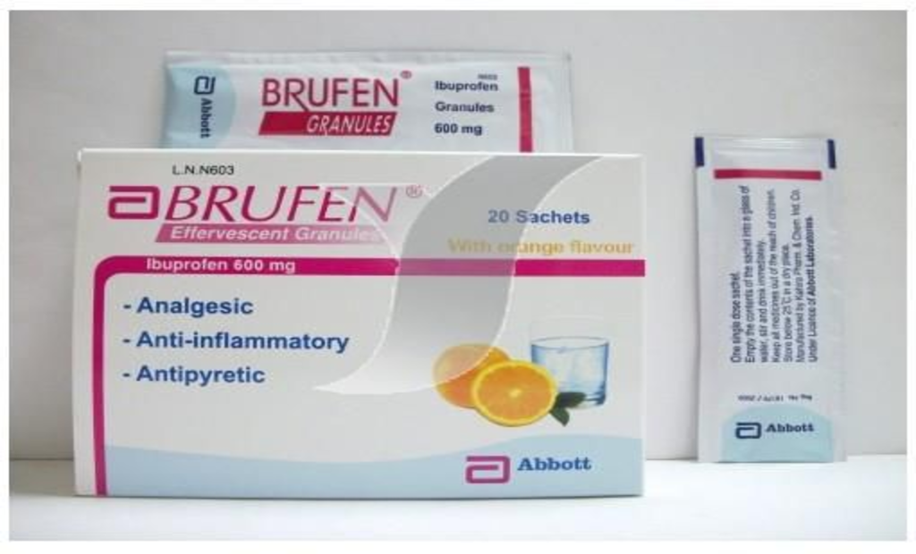 أقراص وفوار BRUFEN بروفين لعلاج التهاب المفاصل