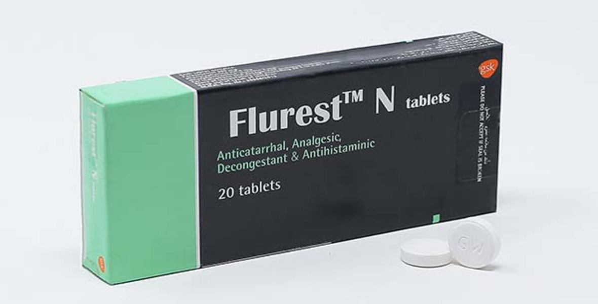 مواصفات أقراص FLUREST N فلورست إن لعلاج نزلات البرد