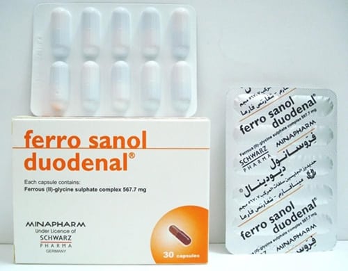 كبسولات ferro sanol duodenal لعلاج نقص الحديد