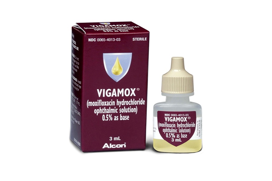 قطرة VIGAMOX لعلاج الالتهابات البكتيرية في العين