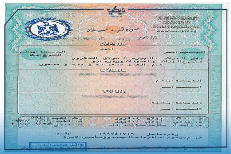 خطوات استخراج شهادة ميلاد كمبيوتر فوري ويكي مصر