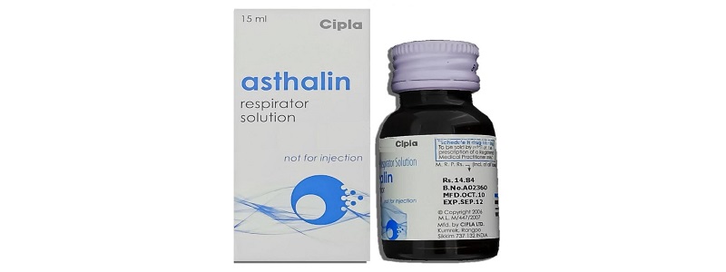 جرعات Asthalin شراب لعلاج مشاكل التنفس والربو