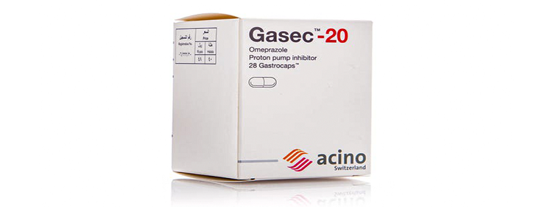 كبسولات Gasec 20 لعلاج قرحة المعدة والحموضة