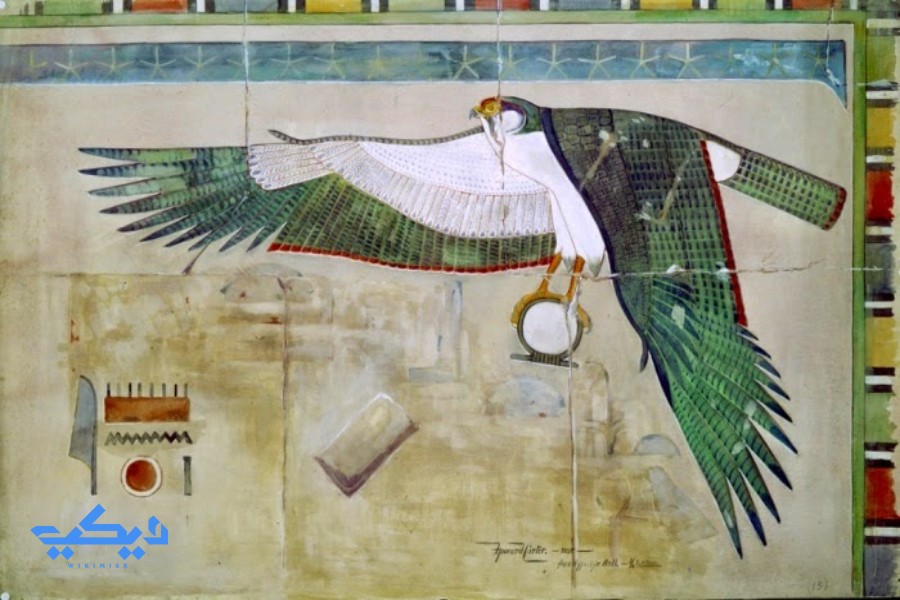 لوحة بريشة كارتر لمنظر من معبد الدير البحري