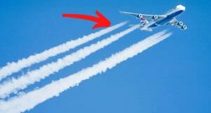 الخطوط البيضاء خلف الطائرات حقيقة أم خيال