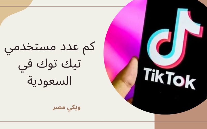 كم عدد مستخدمي تيك توك في السعودية
