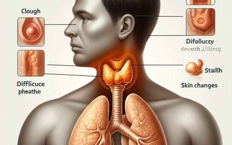 اعراض تضخم الغدة الدرقية