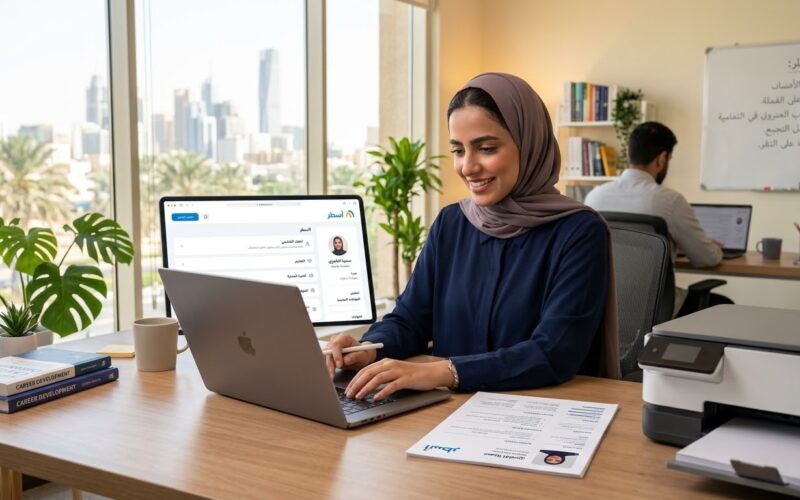 منصة أسطر لإنشاء السيرة الذاتية بطريقة احترافية وسهلة